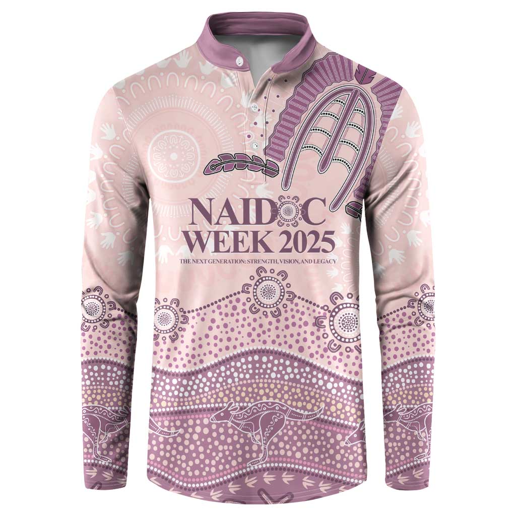 Personalised Australia NAIDOC Week Dhari Aboriginal Art Button Sweatshirt