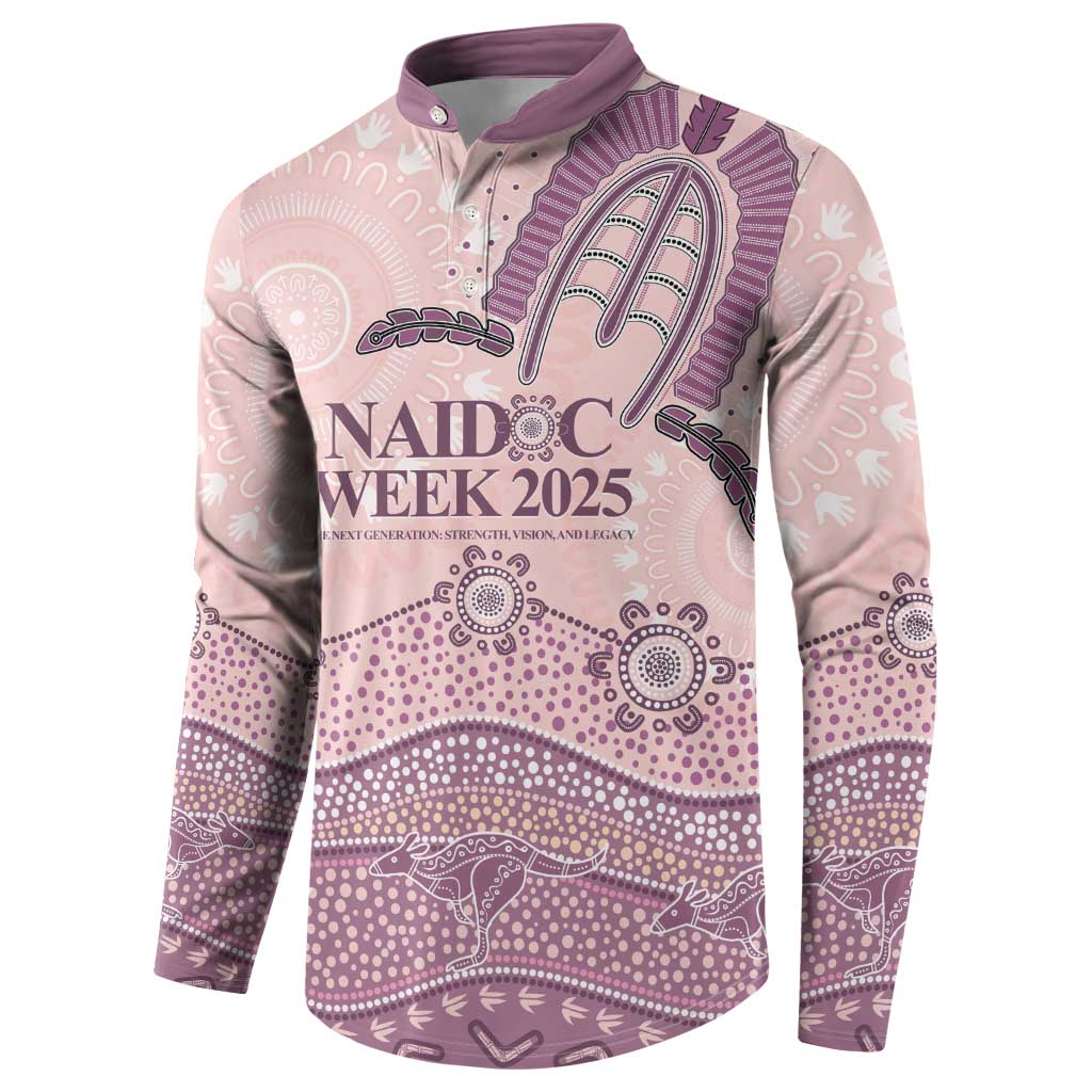 Personalised Australia NAIDOC Week Dhari Aboriginal Art Button Sweatshirt