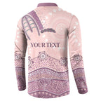 Personalised Australia NAIDOC Week Dhari Aboriginal Art Button Sweatshirt