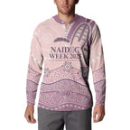 Personalised Australia NAIDOC Week Dhari Aboriginal Art Button Sweatshirt