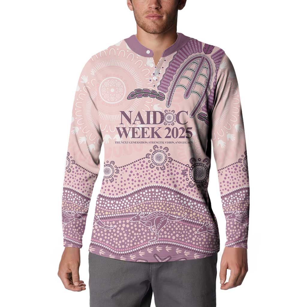 Personalised Australia NAIDOC Week Dhari Aboriginal Art Button Sweatshirt