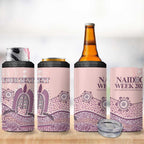 Personalised Australia NAIDOC Week Dhari Aboriginal Art 4 in 1 Can Cooler Tumbler