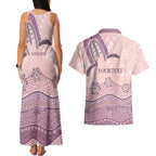 Personalised Australia NAIDOC Week Dhari Aboriginal Art Couples Matching Tank Maxi Dress and Hawaiian Shirt