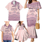 Personalised Australia NAIDOC Week Dhari Aboriginal Art Family Matching Mermaid Dress and Hawaiian Shirt