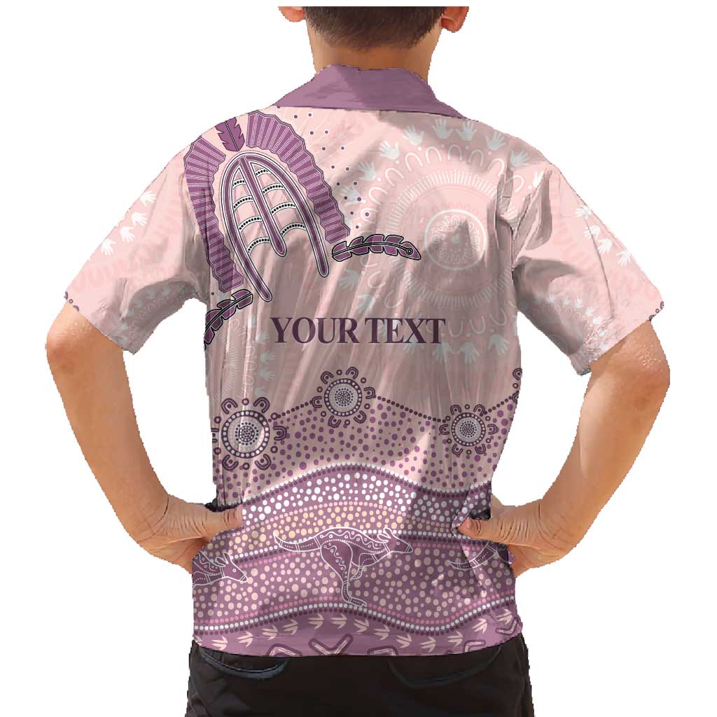 Personalised Australia NAIDOC Week Dhari Aboriginal Art Family Matching Mermaid Dress and Hawaiian Shirt