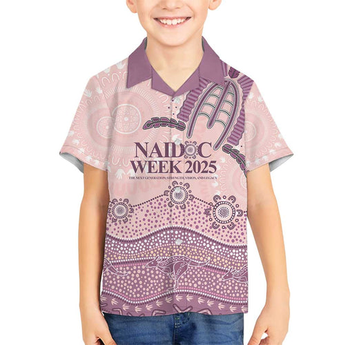 Personalised Australia NAIDOC Week Dhari Aboriginal Art Family Matching Off Shoulder Maxi Dress and Hawaiian Shirt