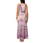 Personalised Australia NAIDOC Week Dhari Aboriginal Art Family Matching Tank Maxi Dress and Hawaiian Shirt