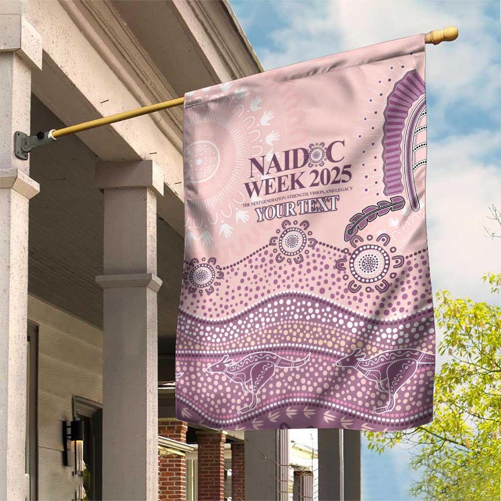 Personalised Australia NAIDOC Week Dhari Aboriginal Art Garden Flag