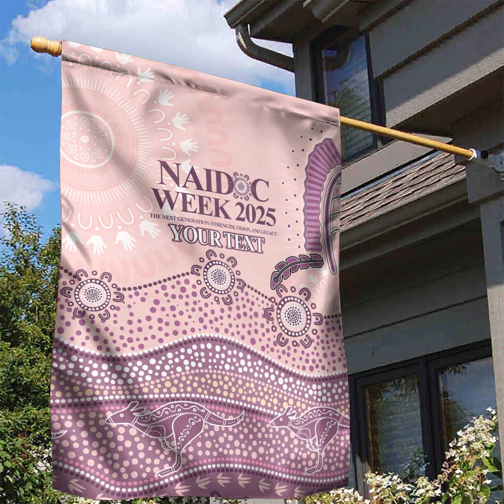 Personalised Australia NAIDOC Week Dhari Aboriginal Art Garden Flag