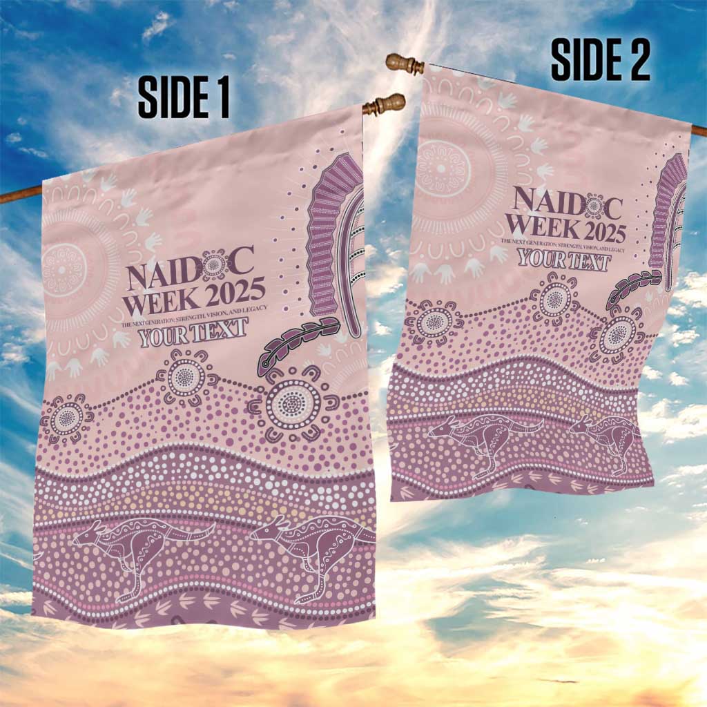Personalised Australia NAIDOC Week Dhari Aboriginal Art Garden Flag