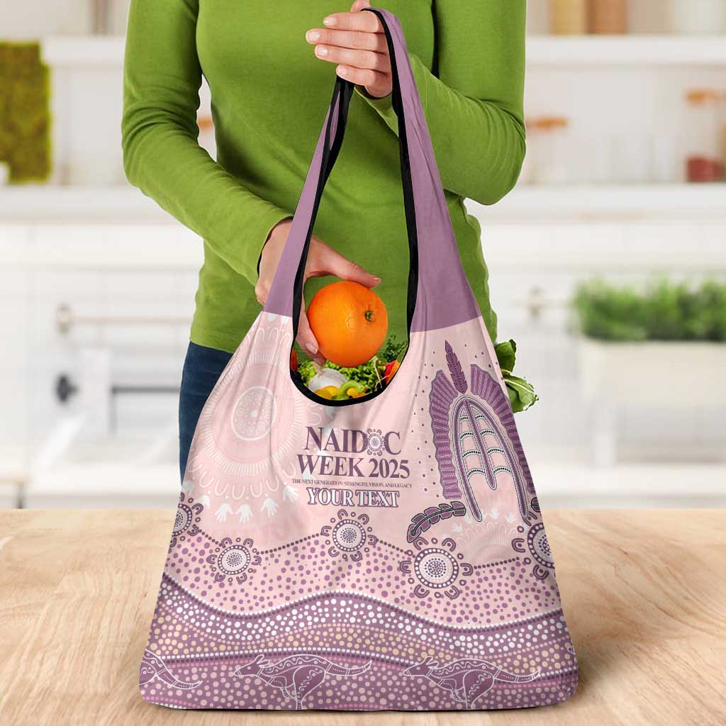 Personalised Australia NAIDOC Week Dhari Aboriginal Art Grocery Bag
