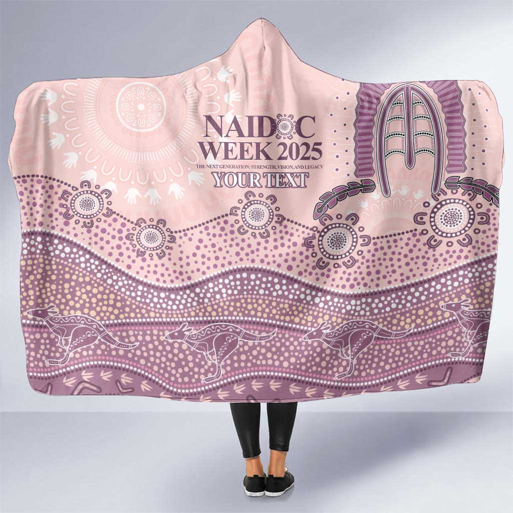 Personalised Australia NAIDOC Week Dhari Aboriginal Art Hooded Blanket