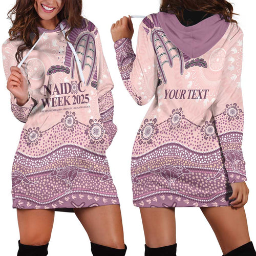 Personalised Australia NAIDOC Week Dhari Aboriginal Art Hoodie Dress