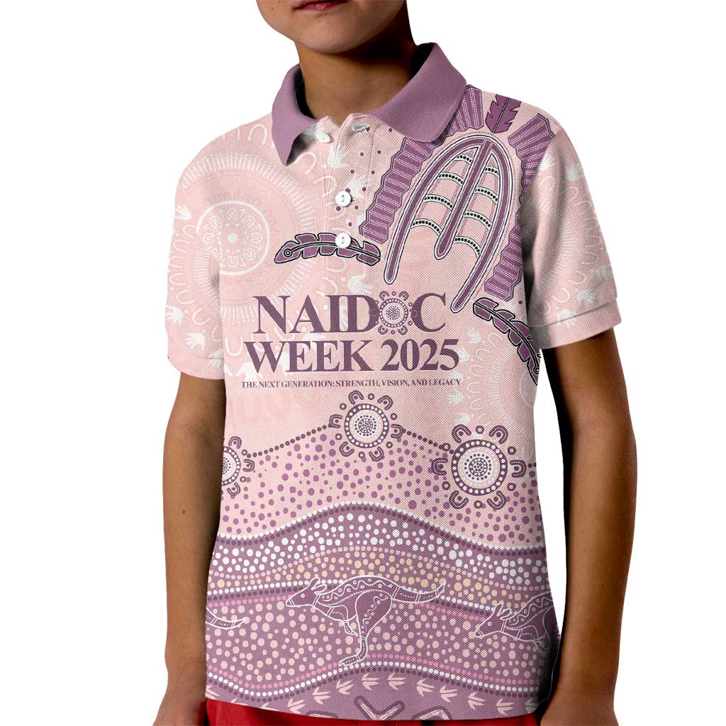 Personalised Australia NAIDOC Week Dhari Aboriginal Art Kid Polo Shirt