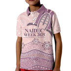 Personalised Australia NAIDOC Week Dhari Aboriginal Art Kid Polo Shirt