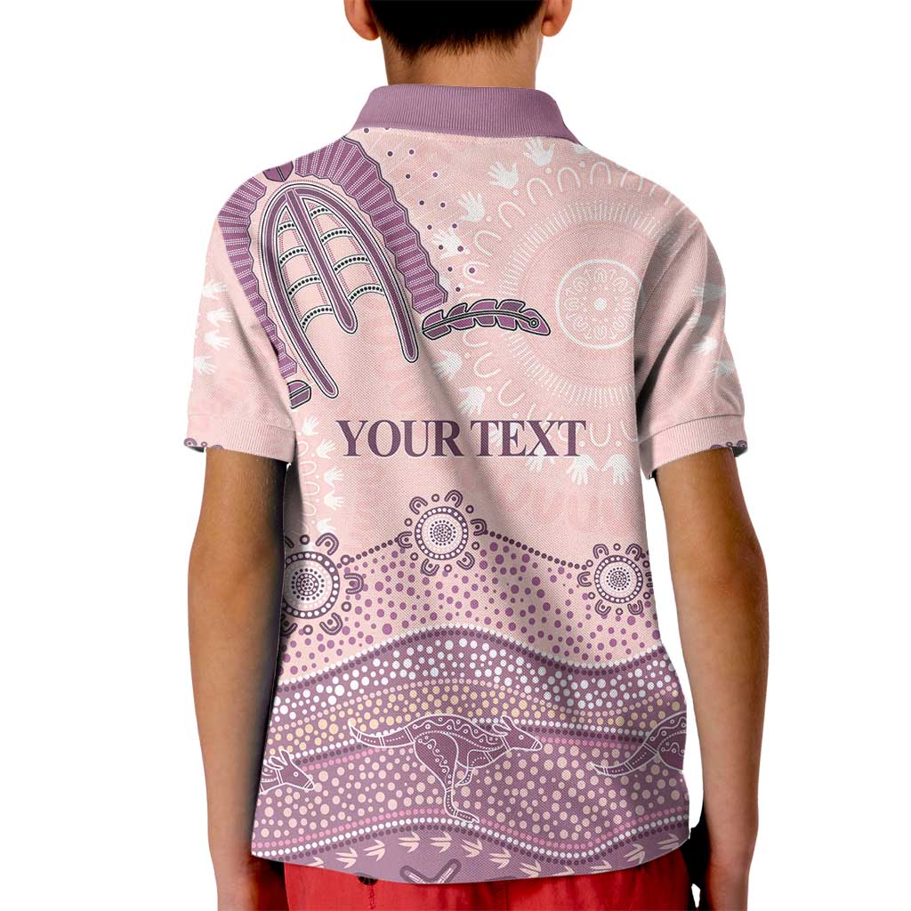 Personalised Australia NAIDOC Week Dhari Aboriginal Art Kid Polo Shirt