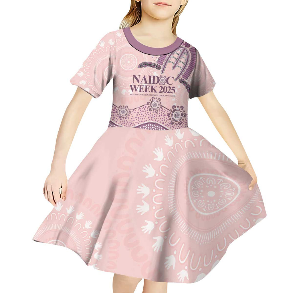 Personalised Australia NAIDOC Week Dhari Aboriginal Art Kid Short Sleeve Dress