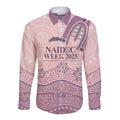 Personalised Australia NAIDOC Week Dhari Aboriginal Art Long Sleeve Button Shirt