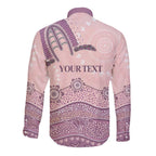 Personalised Australia NAIDOC Week Dhari Aboriginal Art Long Sleeve Button Shirt