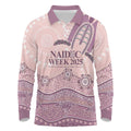 Personalised Australia NAIDOC Week Dhari Aboriginal Art Long Sleeve Polo Shirt