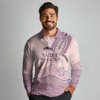 Personalised Australia NAIDOC Week Dhari Aboriginal Art Long Sleeve Polo Shirt