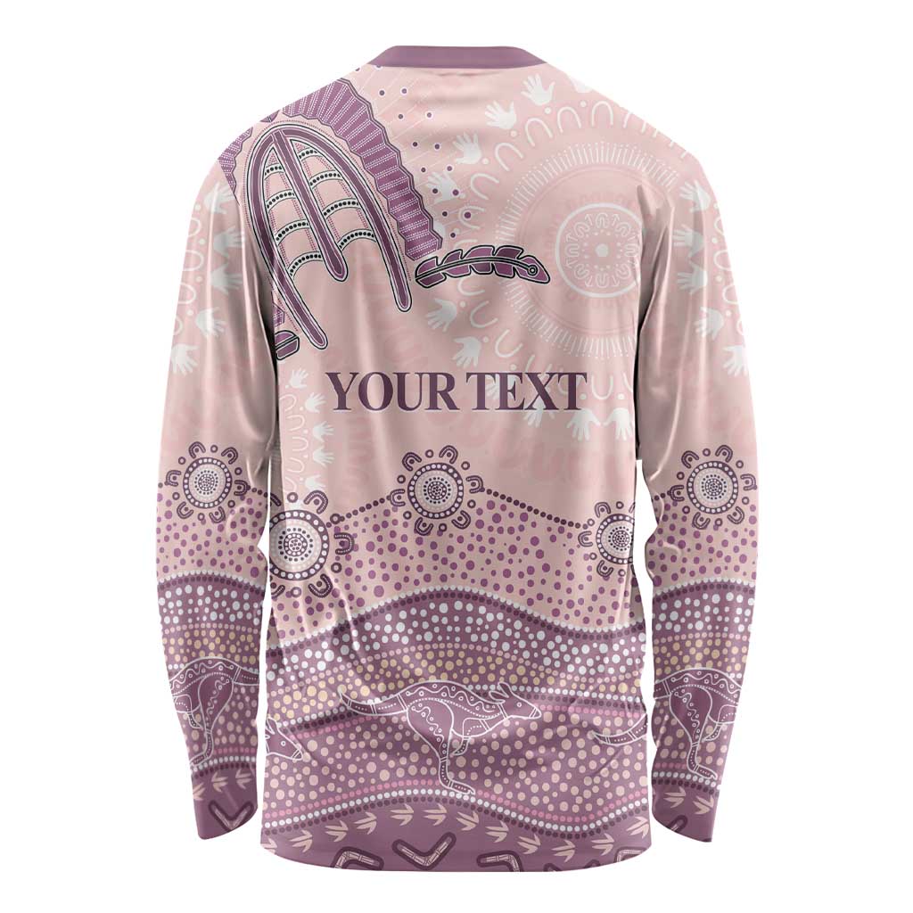 Personalised Australia NAIDOC Week Dhari Aboriginal Art Long Sleeve Shirt
