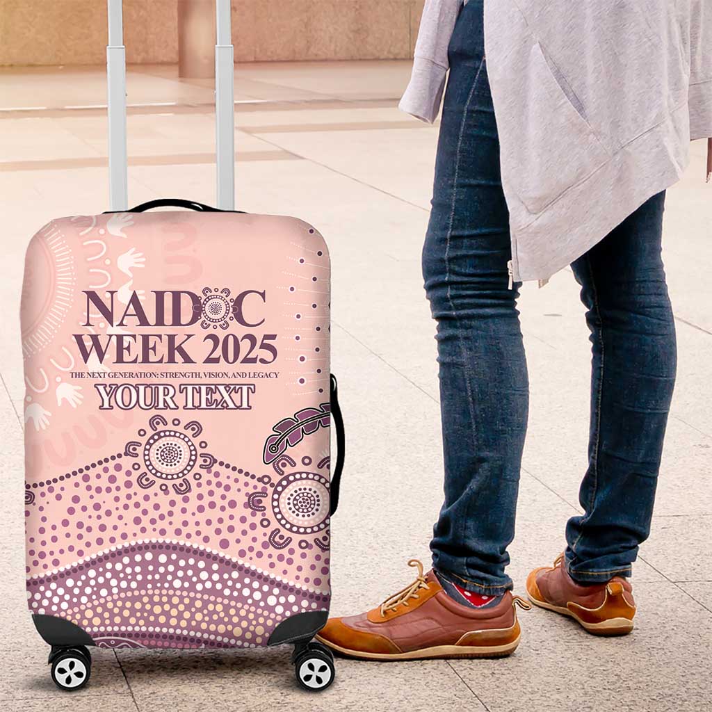 Personalised Australia NAIDOC Week Dhari Aboriginal Art Luggage Cover