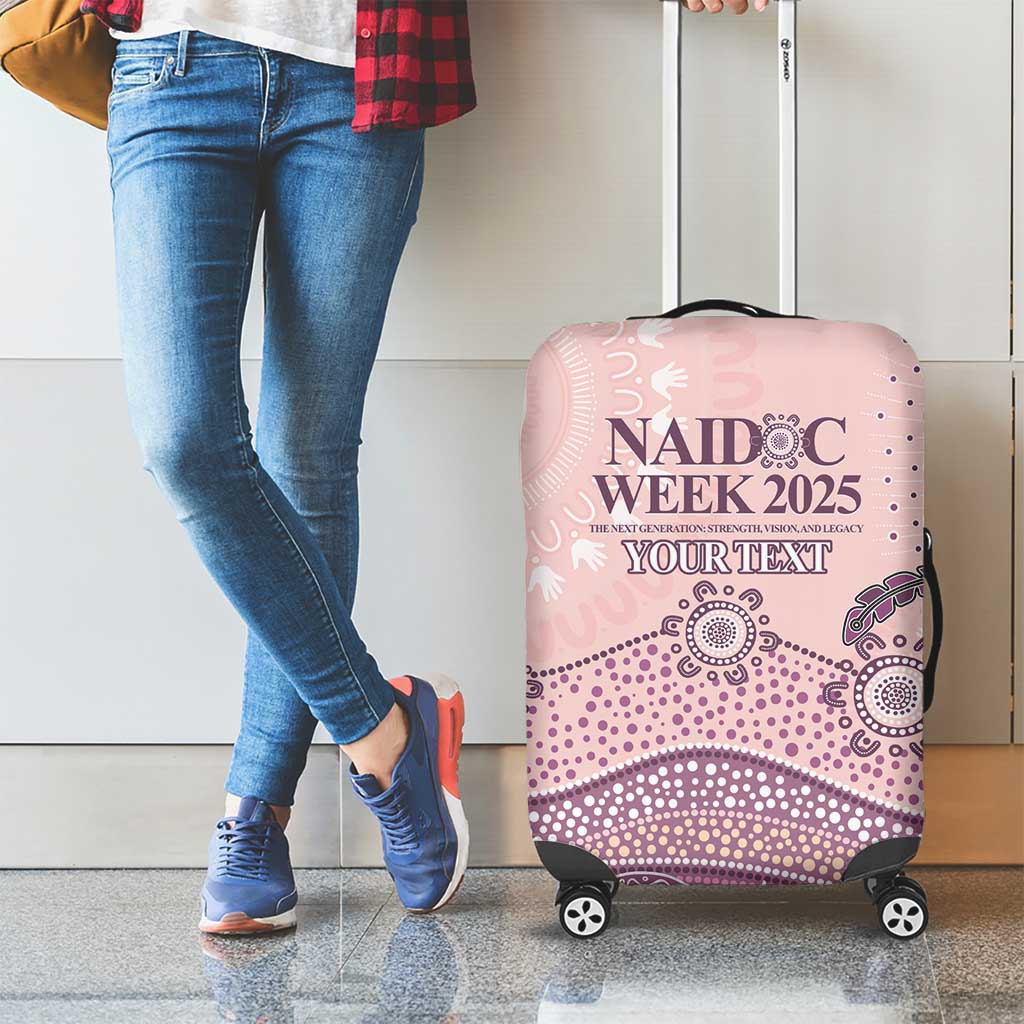 Personalised Australia NAIDOC Week Dhari Aboriginal Art Luggage Cover