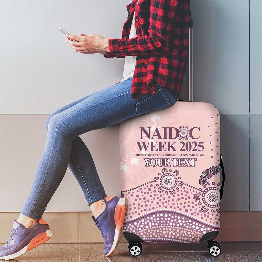 Personalised Australia NAIDOC Week Dhari Aboriginal Art Luggage Cover