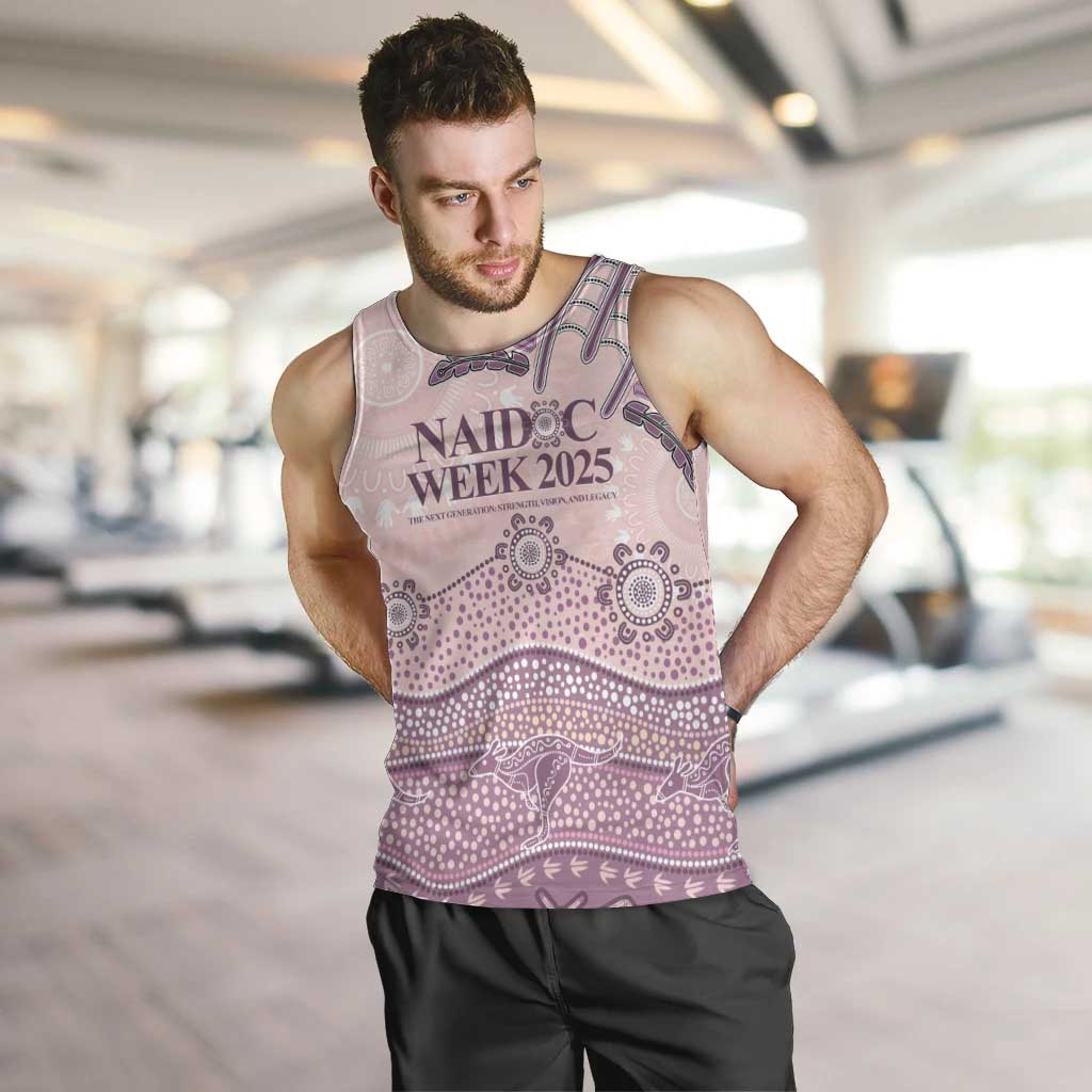 Personalised Australia NAIDOC Week Dhari Aboriginal Art Men Tank Top