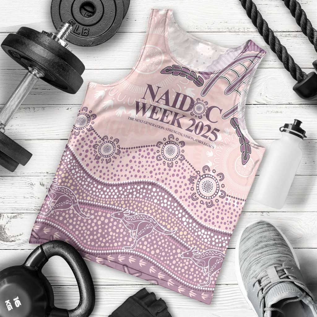 Personalised Australia NAIDOC Week Dhari Aboriginal Art Men Tank Top