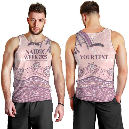 Personalised Australia NAIDOC Week Dhari Aboriginal Art Men Tank Top
