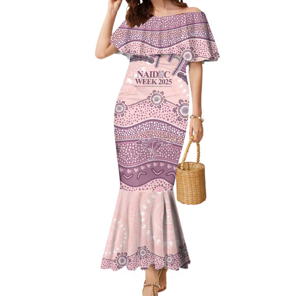 Personalised Australia NAIDOC Week Dhari Aboriginal Art Mermaid Dress
