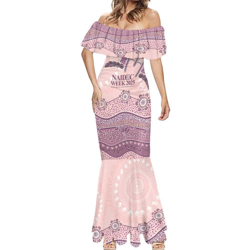 Personalised Australia NAIDOC Week Dhari Aboriginal Art Mermaid Dress