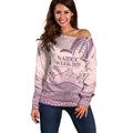 Personalised Australia NAIDOC Week Dhari Aboriginal Art Off Shoulder Sweater