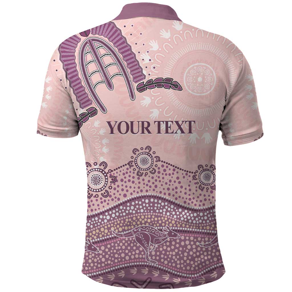 Personalised Australia NAIDOC Week Dhari Aboriginal Art Polo Shirt