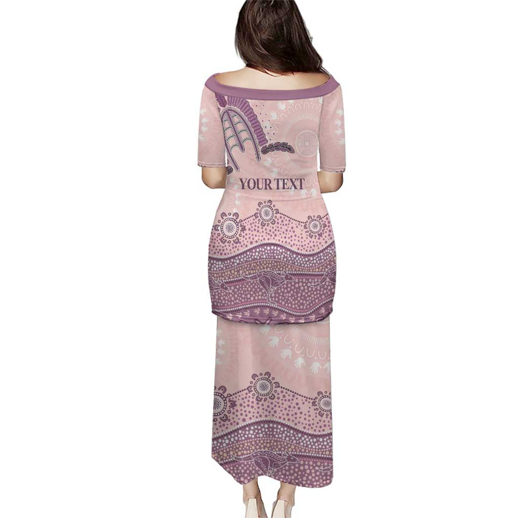 Personalised Australia NAIDOC Week Dhari Aboriginal Art Puletasi
