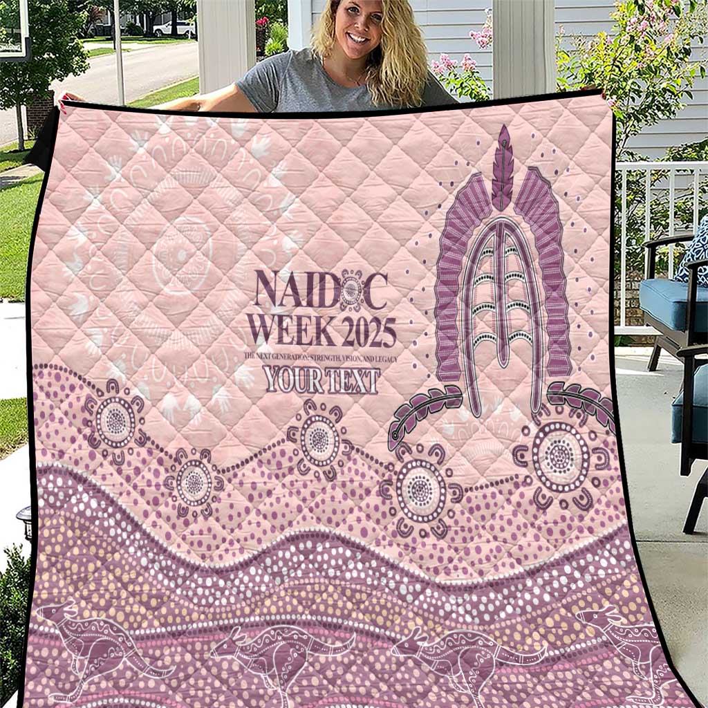 Personalised Australia NAIDOC Week Dhari Aboriginal Art Quilt