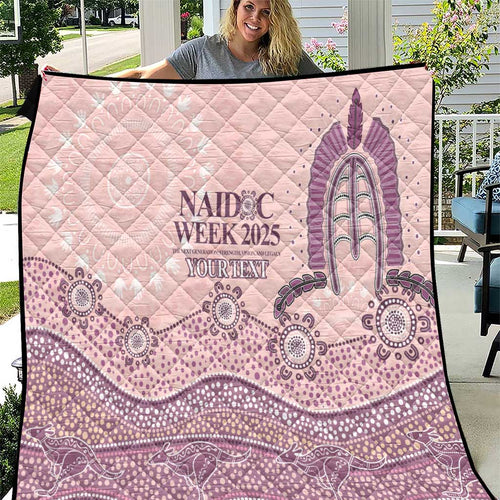 Personalised Australia NAIDOC Week Dhari Aboriginal Art Quilt