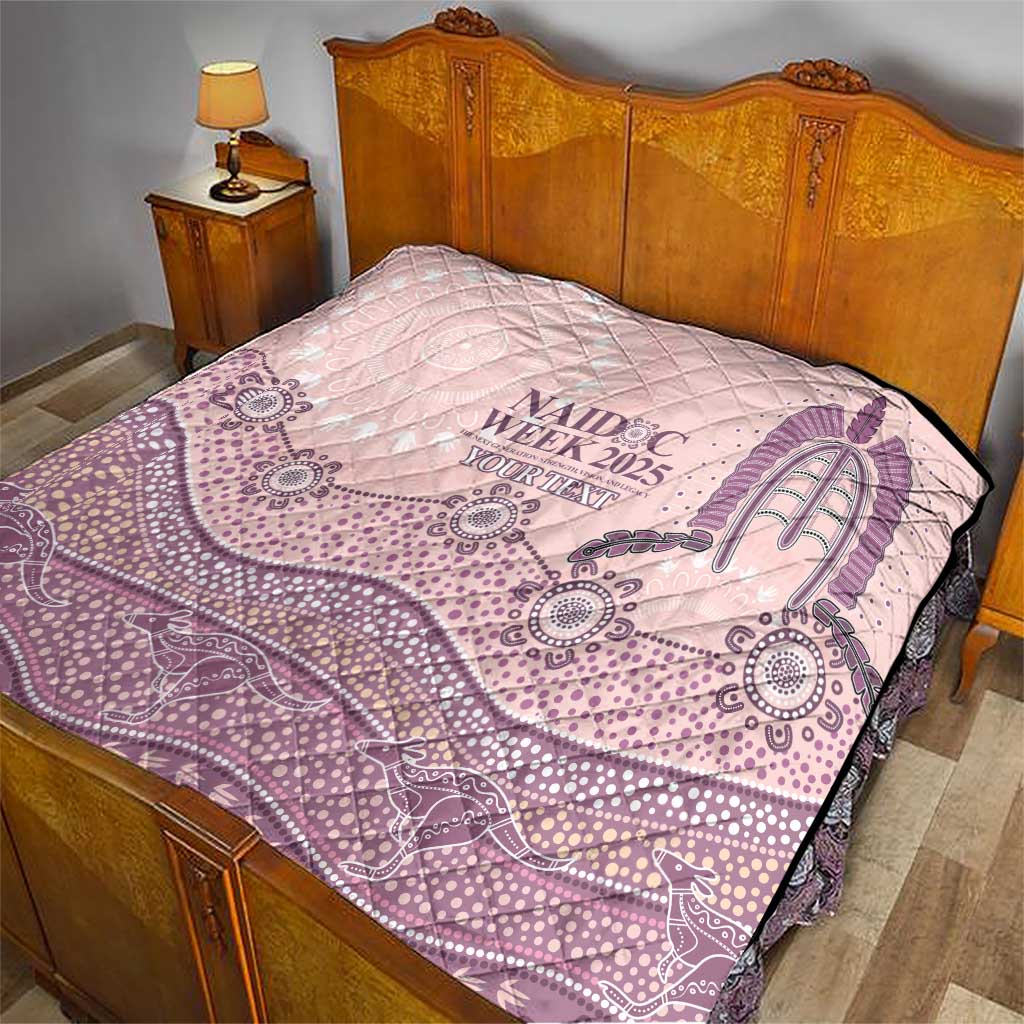 Personalised Australia NAIDOC Week Dhari Aboriginal Art Quilt