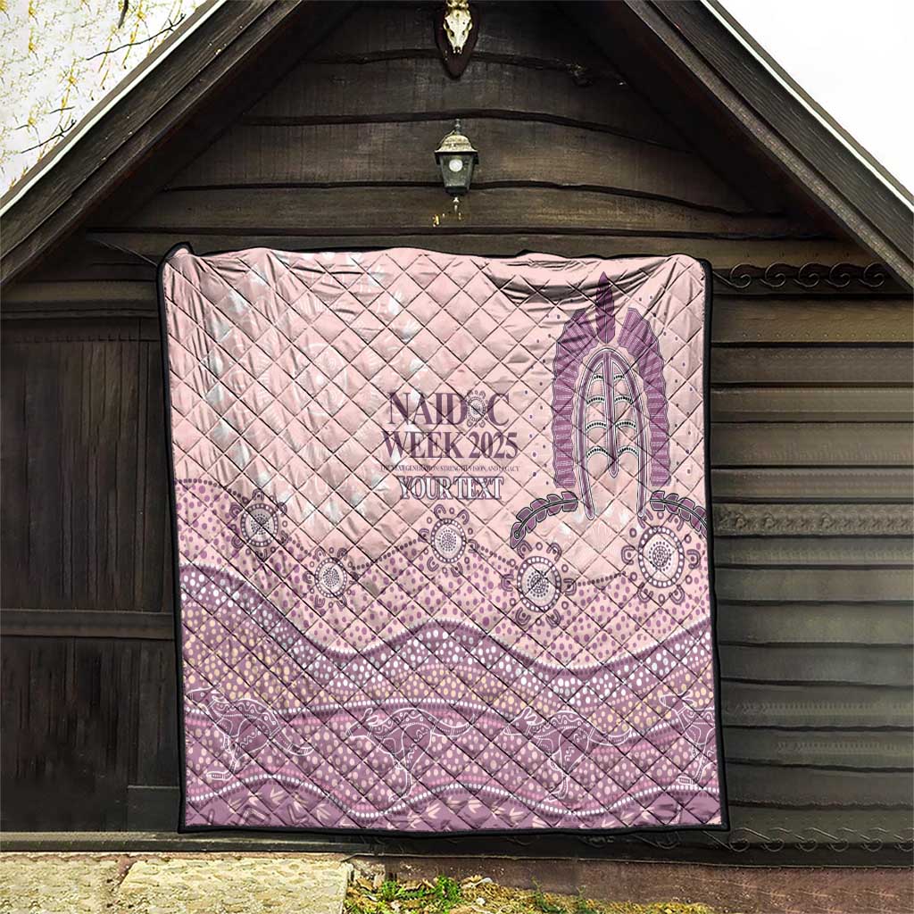 Personalised Australia NAIDOC Week Dhari Aboriginal Art Quilt
