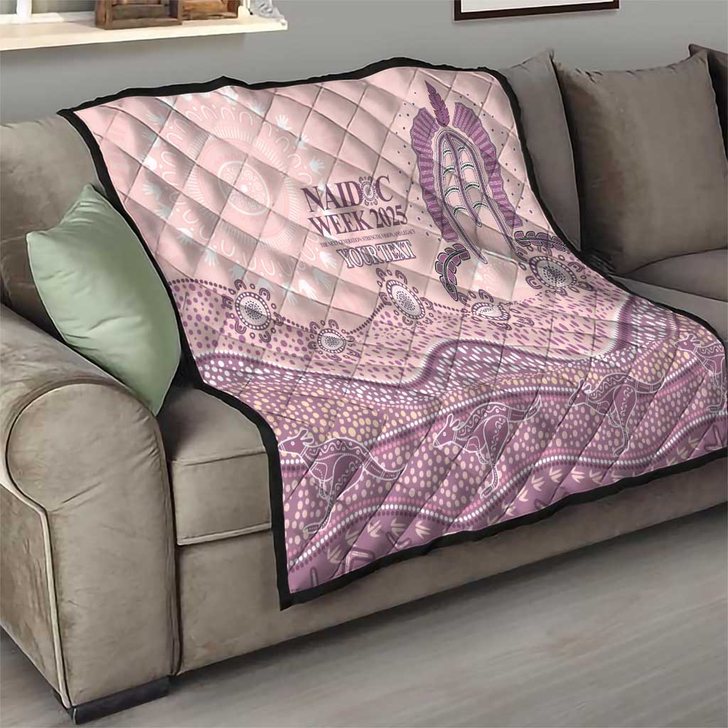 Personalised Australia NAIDOC Week Dhari Aboriginal Art Quilt