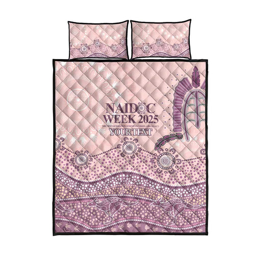 Personalised Australia NAIDOC Week Dhari Aboriginal Art Quilt Bed Set