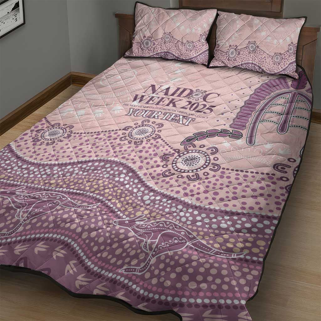 Personalised Australia NAIDOC Week Dhari Aboriginal Art Quilt Bed Set