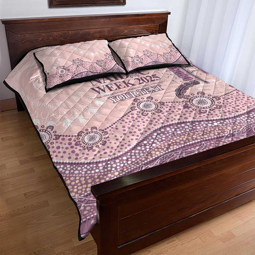 Personalised Australia NAIDOC Week Dhari Aboriginal Art Quilt Bed Set