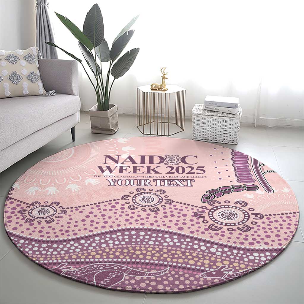 Personalised Australia NAIDOC Week Dhari Aboriginal Art Round Carpet