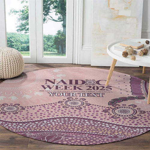 Personalised Australia NAIDOC Week Dhari Aboriginal Art Round Carpet