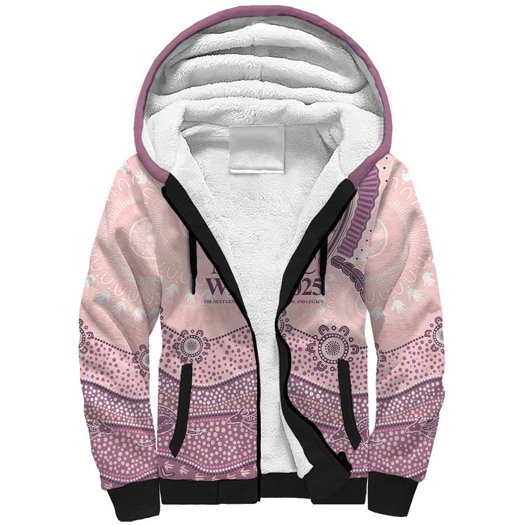 Personalised Australia NAIDOC Week Dhari Aboriginal Art Sherpa Hoodie