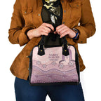 Personalised Australia NAIDOC Week Dhari Aboriginal Art Shoulder Handbag