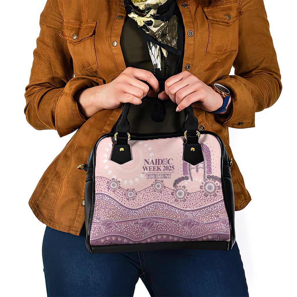 Personalised Australia NAIDOC Week Dhari Aboriginal Art Shoulder Handbag